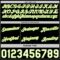 Custom Reversible Black White-Neon Green Double Side Star Sublimation Basketball Suit Jersey