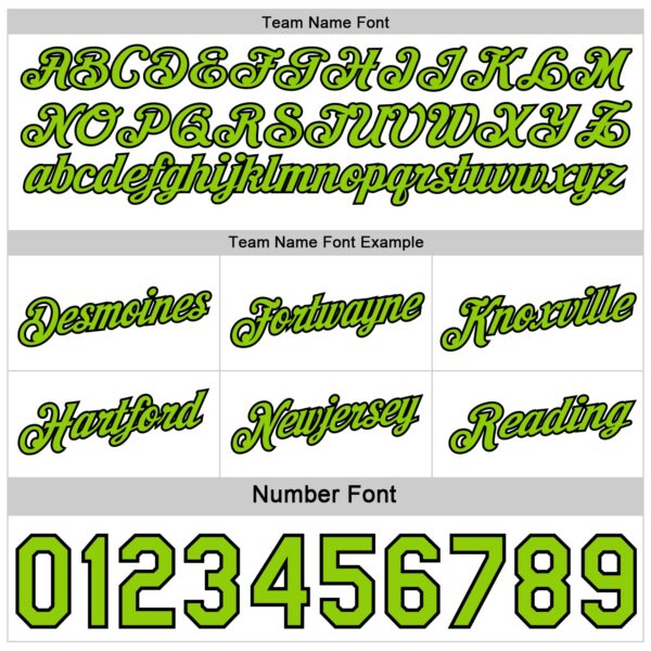 Custom Reversible Black White-Neon Green Double Side Star Sublimation Basketball Suit Jersey