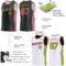 Custom Reversible Black Pink-Neon Green Double Side Star Sublimation Basketball Suit Jersey