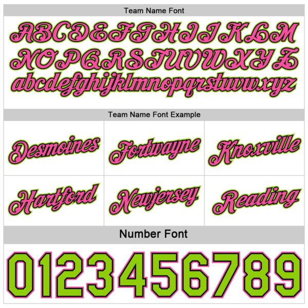 Custom Reversible Black Pink-Neon Green Double Side Star Sublimation Basketball Suit Jersey