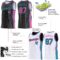 Custom Reversible Black Pink-Teal Double Side Star Sublimation Basketball Suit Jersey