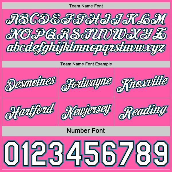 Custom Reversible Black Pink-Teal Double Side Star Sublimation Basketball Suit Jersey