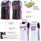 Custom Reversible Black Pink-Lakes Blue Double Side Star Sublimation Basketball Suit Jersey
