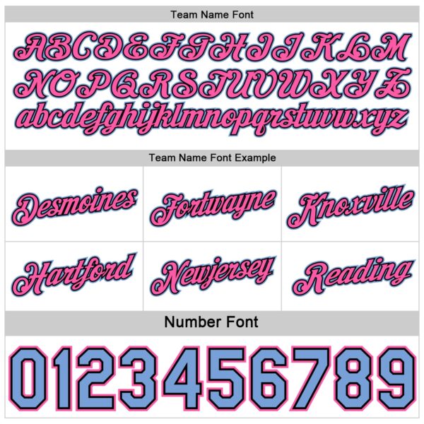 Custom Reversible Black Pink-Lakes Blue Double Side Star Sublimation Basketball Suit Jersey