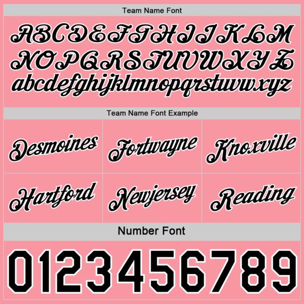 Custom Reversible Black Medium Pink-White Double Side Star Sublimation Basketball Suit Jersey