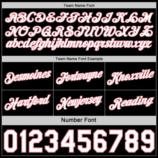 Custom Reversible Black White-Medium Pink Double Side Star Sublimation Basketball Suit Jersey