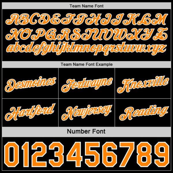 Custom Reversible Black Bay Orange-White Double Side Star Sublimation Basketball Suit Jersey