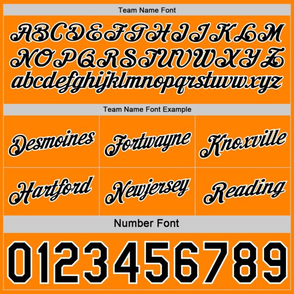 Custom Reversible Black Bay Orange-White Double Side Star Sublimation Basketball Suit Jersey