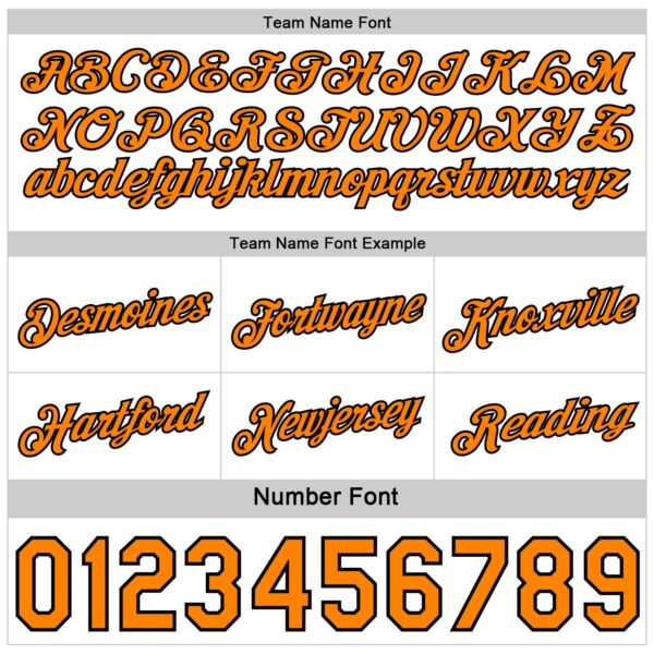 Custom Reversible Black White-Bay Orange Double Side Star Sublimation Basketball Suit Jersey