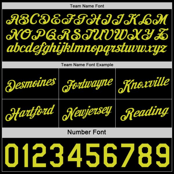 Custom Reversible Black Neon Yellow Double Side Star Sublimation Basketball Suit Jersey