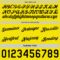 Custom Reversible Black Light Yellow Double Side Star Sublimation Basketball Suit Jersey