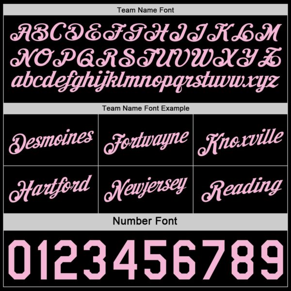 Custom Reversible Black Light Pink Double Side Star Sublimation Basketball Suit Jersey