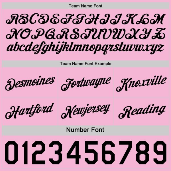 Custom Reversible Black Light Pink Double Side Star Sublimation Basketball Suit Jersey