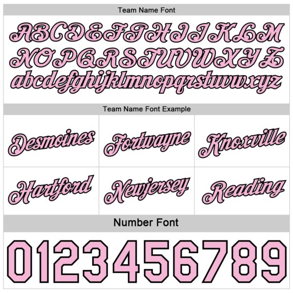 Custom Reversible Black Light Pink Double Side Star Sublimation Basketball Suit Jersey