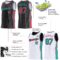 Custom Reversible Black Neon Pink-Aqua Double Side Star Sublimation Basketball Suit Jersey