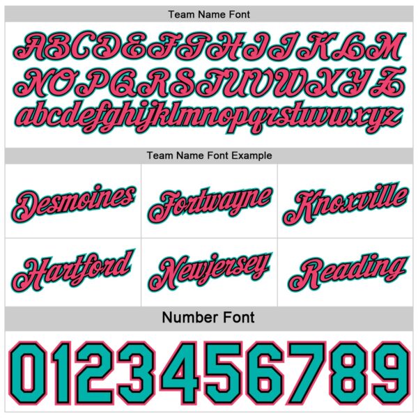 Custom Reversible Black Neon Pink-Aqua Double Side Star Sublimation Basketball Suit Jersey