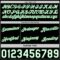 Custom Reversible Black White-Grass Green Double Side Star Sublimation Basketball Suit Jersey