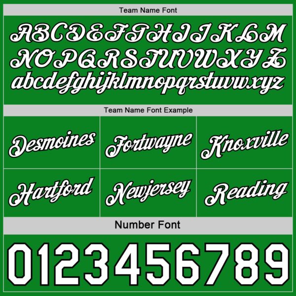 Custom Reversible Black White-Grass Green Double Side Star Sublimation Basketball Suit Jersey