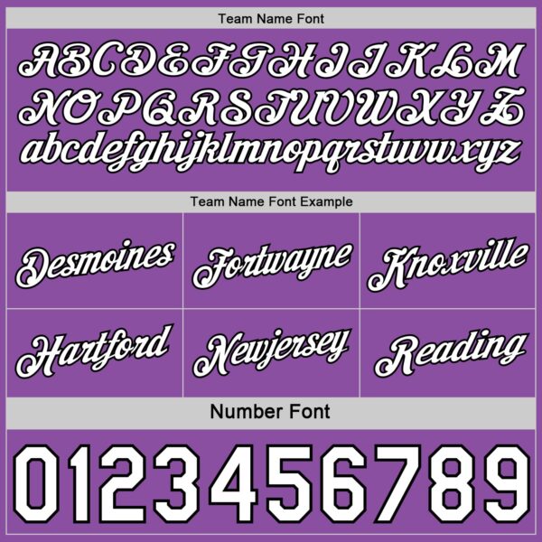 Custom Reversible Black White-Medium Purple Double Side Star Sublimation Basketball Suit Jersey