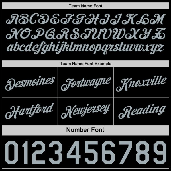 Custom Reversible Black Silver Double Side Star Sublimation Basketball Suit Jersey