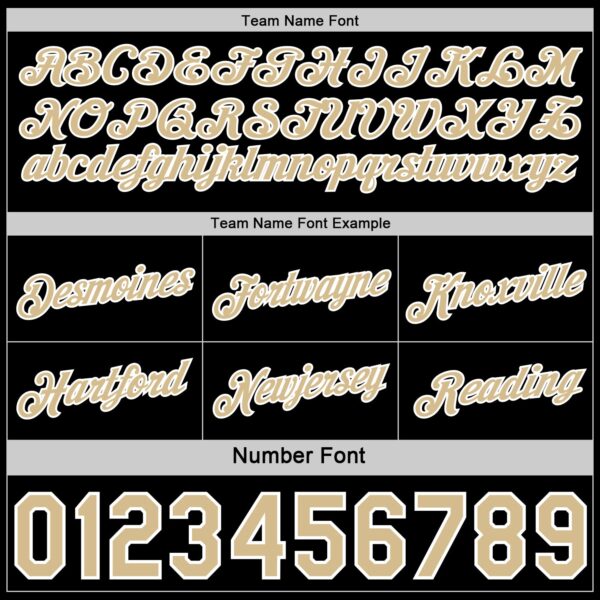 Custom Reversible Black Vegas Gold-White Double Side Star Sublimation Basketball Suit Jersey