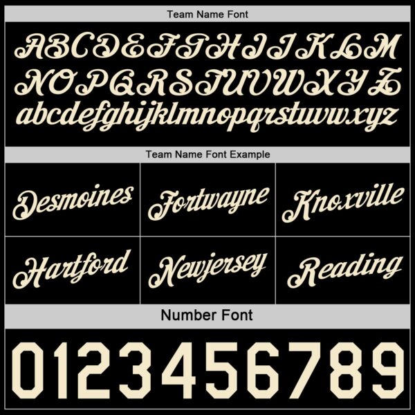 Custom Reversible Black Cream Double Side Star Sublimation Basketball Suit Jersey