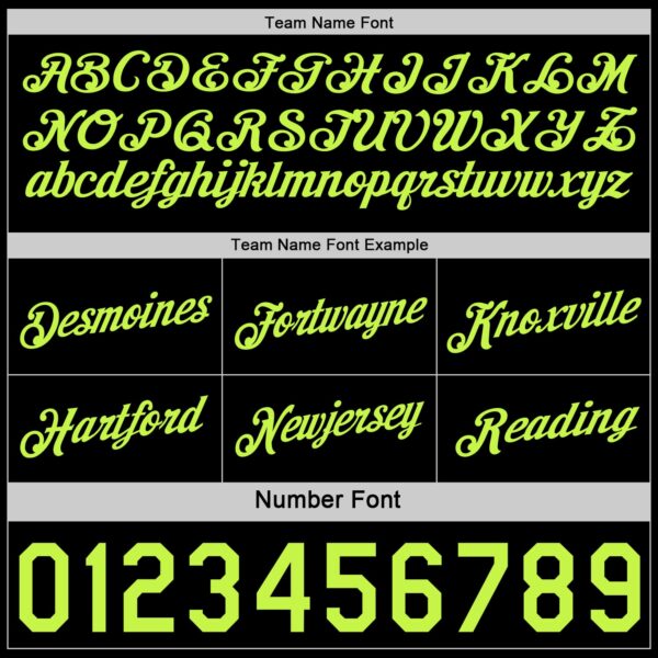 Custom Reversible Black Neon Green Double Side Star Sublimation Basketball Suit Jersey