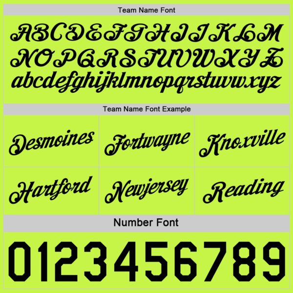 Custom Reversible Black Neon Green Double Side Star Sublimation Basketball Suit Jersey