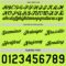 Custom Reversible Black Neon Green Double Side Star Sublimation Basketball Suit Jersey
