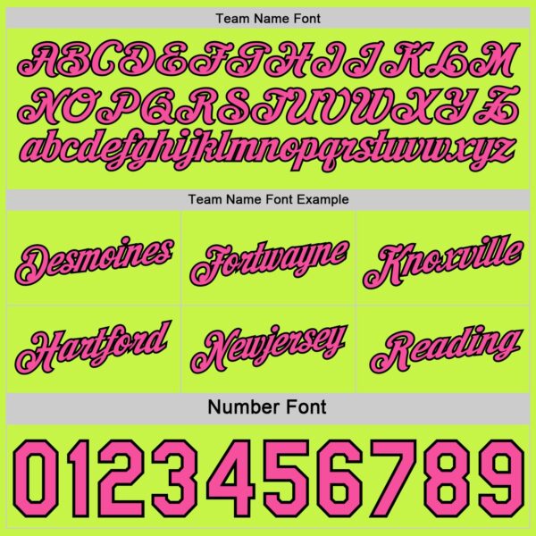 Custom Reversible Black Neon Green-Pink Double Side Star Sublimation Basketball Suit Jersey