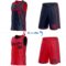 Custom Reversible Navy Red Double Side Star Sublimation Basketball Suit Jersey