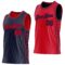 Custom Reversible Navy Red Double Side Star Sublimation Basketball Suit Jersey