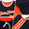 Custom Reversible Navy Red-Old Gold Double Side Star Sublimation Basketball Suit Jersey
