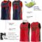 Custom Reversible Navy Red-Old Gold Double Side Star Sublimation Basketball Suit Jersey