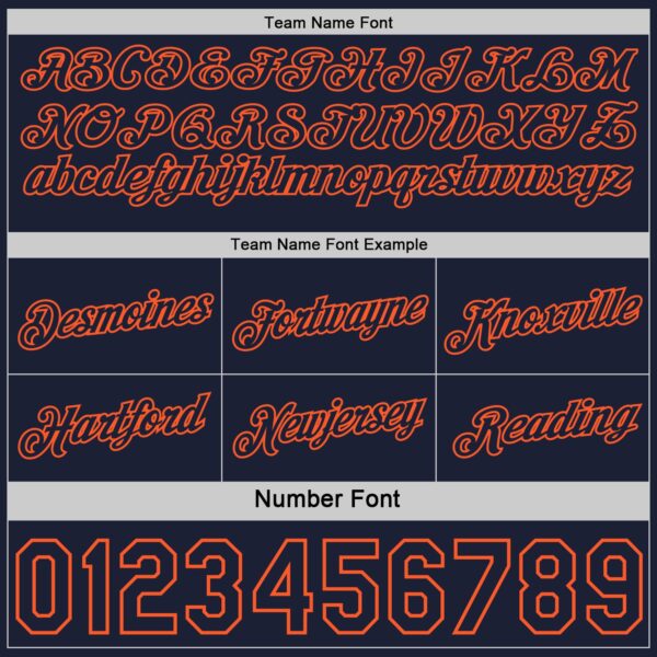 Custom Reversible Navy Orange Double Side Star Sublimation Basketball Suit Jersey