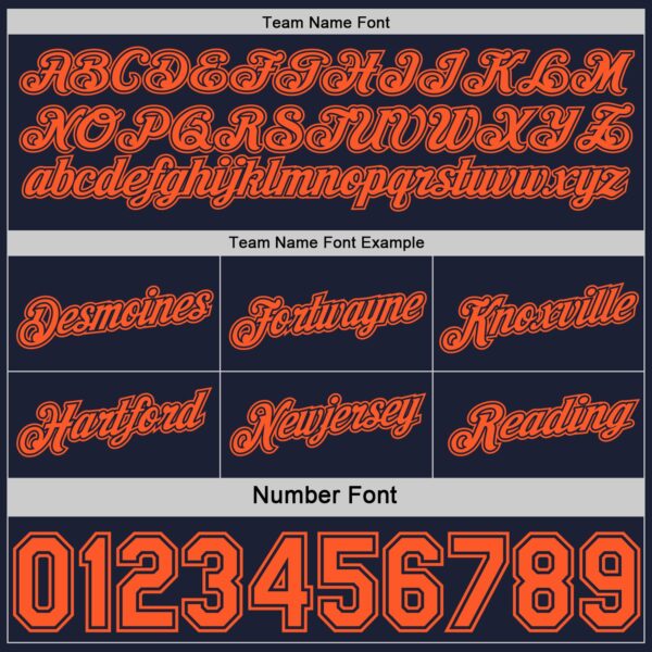 Custom Reversible Navy Orange Double Side Star Sublimation Basketball Suit Jersey