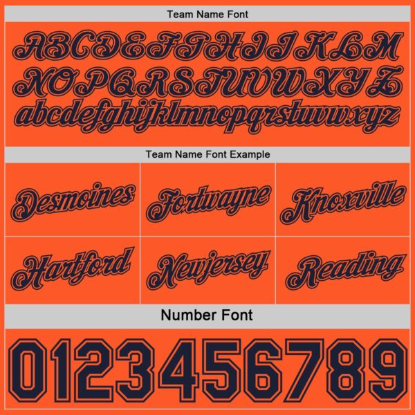 Custom Reversible Navy Orange Double Side Star Sublimation Basketball Suit Jersey