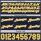 Custom Reversible Navy Gold-White Double Side Star Sublimation Basketball Suit Jersey