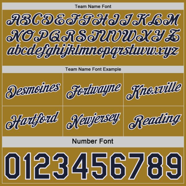 Custom Reversible Navy Old Gold-White Double Side Star Sublimation Basketball Suit Jersey