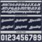 Custom Reversible Navy White-Gray Double Side Star Sublimation Basketball Suit Jersey