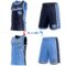 Custom Reversible Navy Lakes Blue-White Double Side Star Sublimation Basketball Suit Jersey