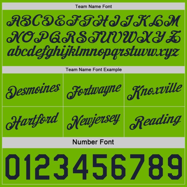 Custom Reversible Navy Neon Green Double Side Star Sublimation Basketball Suit Jersey