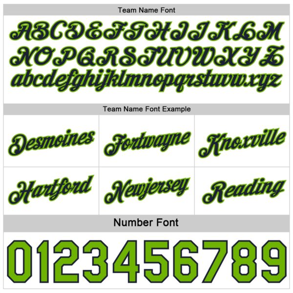 Custom Reversible Navy White-Neon Green Double Side Star Sublimation Basketball Suit Jersey