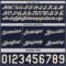Custom Reversible Navy Cream Double Side Star Sublimation Basketball Suit Jersey