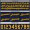 Custom Reversible Navy Gold Double Side Star Sublimation Basketball Suit Jersey