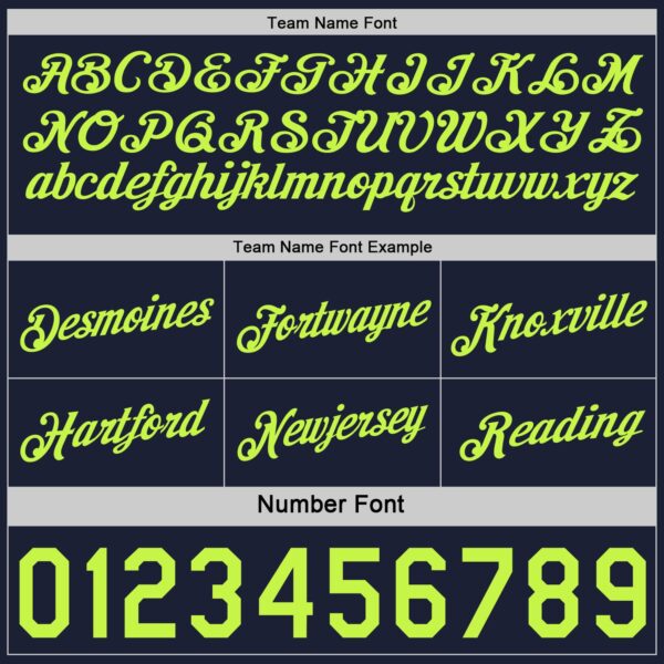 Custom Reversible Navy Neon Green Double Side Star Sublimation Basketball Suit Jersey