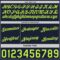Custom Reversible Navy Neon Green Double Side Star Sublimation Basketball Suit Jersey