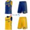 Custom Reversible Royal Gold Double Side Star Sublimation Basketball Suit Jersey