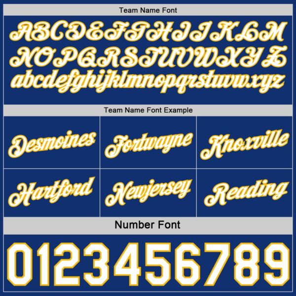 Custom Reversible Royal White-Gold Double Side Star Sublimation Basketball Suit Jersey