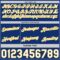 Custom Reversible Royal White-Gold Double Side Star Sublimation Basketball Suit Jersey